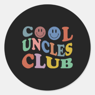 Adesivo Clube dos Tios Legais Groovy Retro Sorriso Diverti