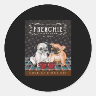Adesivo Clube Francês de Café Buldogue