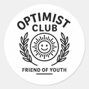 Adesivo clube otimista