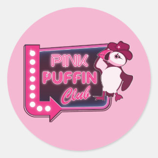 Adesivo Clube Pink Puffin