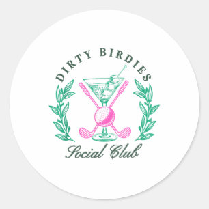 Adesivo Clube Social de Aves Sujas, Golfing & Bebendo