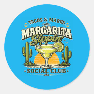 Adesivo Clube Social de Margaritas Tacos e Margaridas Femi