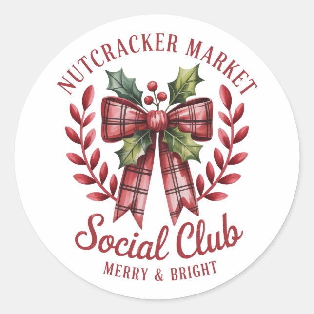 Adesivo Clube Social Nutcracker Grupo de Mercado de Compra (Frente)
