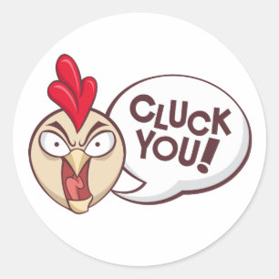 Adesivo Cluck você!