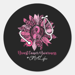 Adesivo CMA Sunflower Life Pink Ribbon Breve Cancer Aware