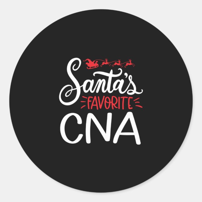 Adesivo CNA Natal Santas favorita da CNA (Frente)