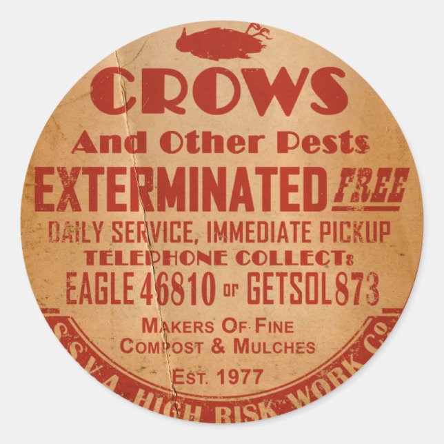 Adesivo Co-Trabalho de Alto Risco SSVA (Frente)