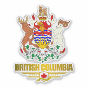 Adesivo COA do Columbia Britânica