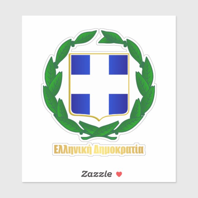 Adesivo COA grega (Folha)