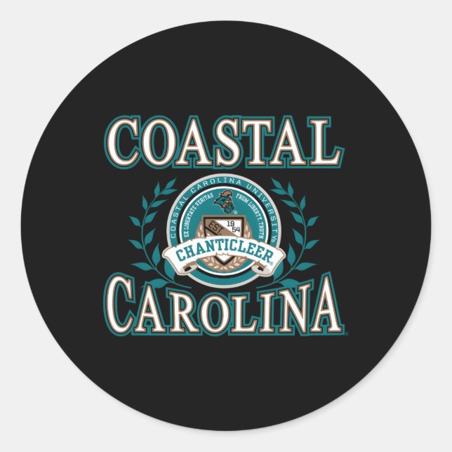 Adesivo Coastal Carolina Chanticleers Laurels (Frente)