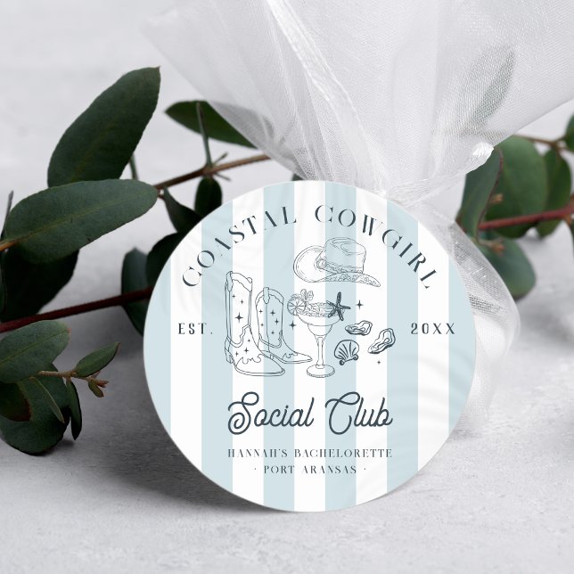 Adesivo Coastal Cowgirl Bachelorette (Criador carregado)