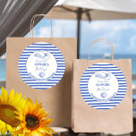 Adesivo Coasteira Cowgirl Bachelorette impresso no fim de<br><div class="desc">Cowgirl Costeira Bachelorette Fim de semana em um monograma personalizado costeiro imprimido adesivos modelo,  festa de solteira personalizados adesivos poeirentos azul-náutica praia azul poeirento azul-poeirento varejeira azul-poeirento autocolante</div>