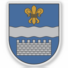 Adesivo Coat of arms of the city of Daugavpils, Latvia