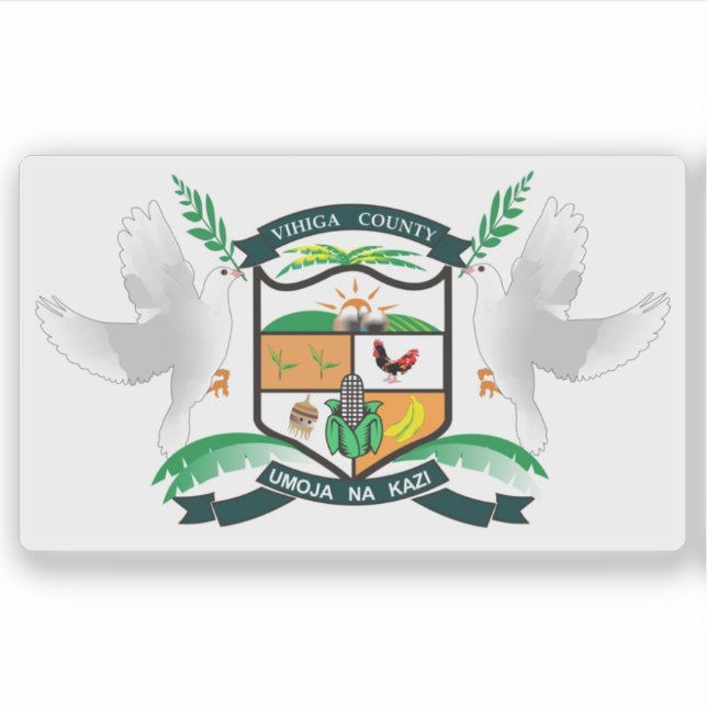 Adesivo Coat of arms of the Vihiga County, Rep. of Kenya (Frente)