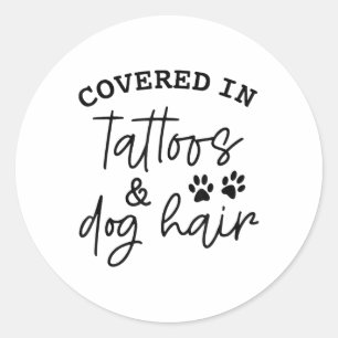 Adesivo Coberta Em Tatuagens E Cabelo Cachorro _1