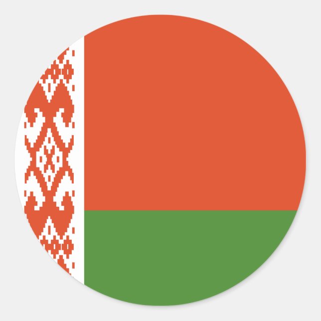 Adesivo Cobertura Total da Bandeira da Bielorrússia  (Frente)