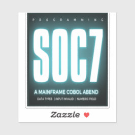 Adesivo Cobol Programming Abend Soc7 Sticker