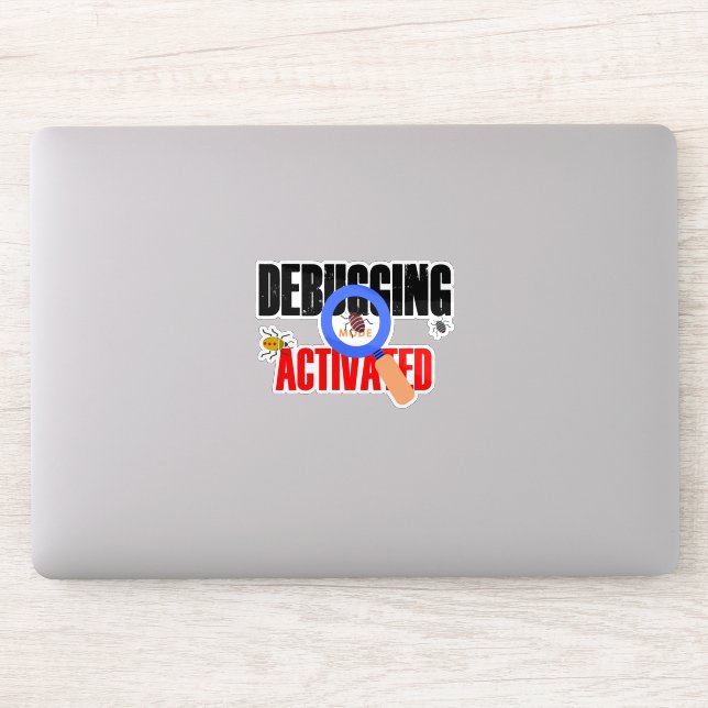 Adesivo Cobol Programming Debug Mode Activated Sticker (Computador)