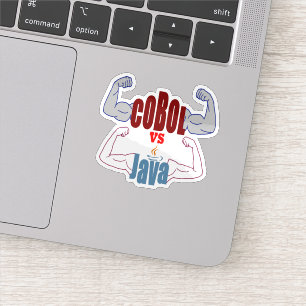 Adesivo Cobol vs Java Linguagens de Programação Confronto 