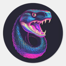 Cobra Cobra no estilo estético Vaporwave