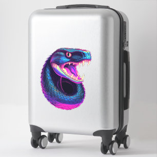 Adesivo Cobra Cobra no estilo estético Vaporwave