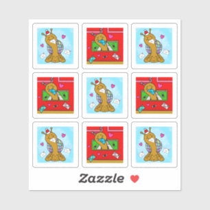 Adesivo Cobra de Ensino de Natal Bastante Série de Arte Pe