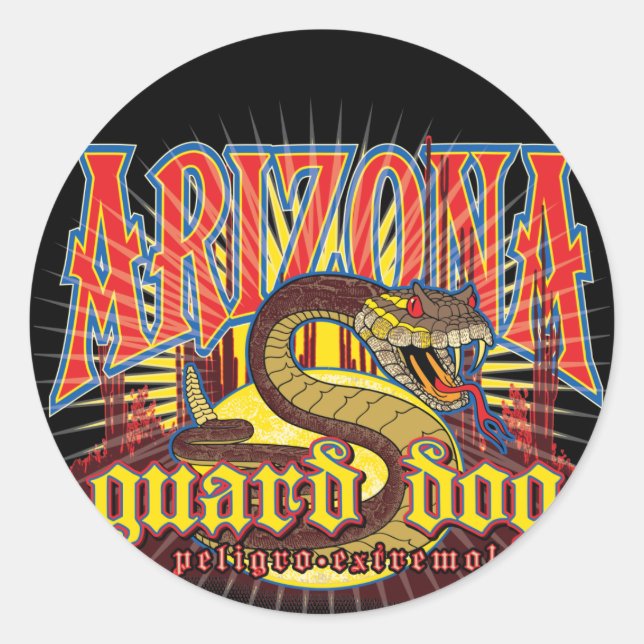 Adesivo Cobra do Arizona de Guarda (Frente)