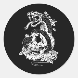 Adesivo Cobra e Flores - Mateta De Testemunha Gótica Do Cr