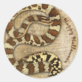 Adesivo Cobra Feliz de Halloween