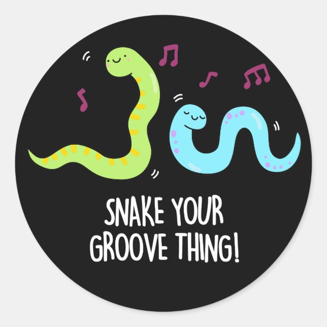 Adesivo Cobra O Seu Groove Coisa Engraçada Disco Pun Dark  (Frente)