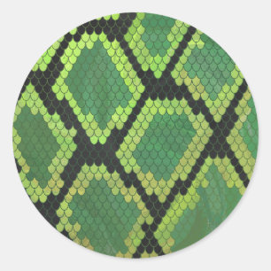 Adesivo Cobra preto e Impressão verde