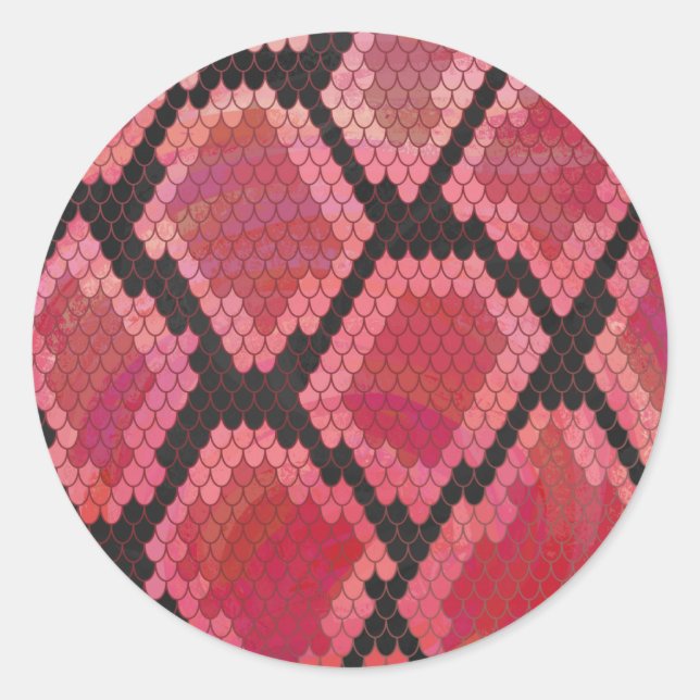 Adesivo Cobra preto e Impressão vermelho (Frente)