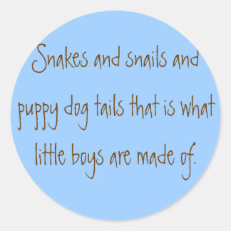 Adesivo Cobras e caracóis e caudas de cachorros que são nó