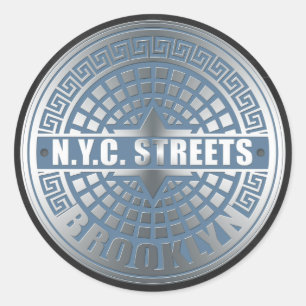 Adesivo Cobrir Brooklyn Azul