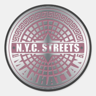 Adesivo Cobrir de câmara de visita Manhattan