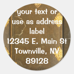 Adesivo Cobrir do Livro Dourado e antigo