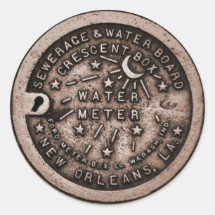 Adesivo Cobrir do medidor de água de Nova Orleães