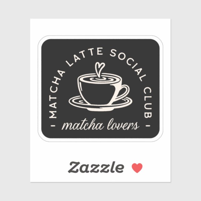 Adesivo Cocha latte amantes aspas (Folha)
