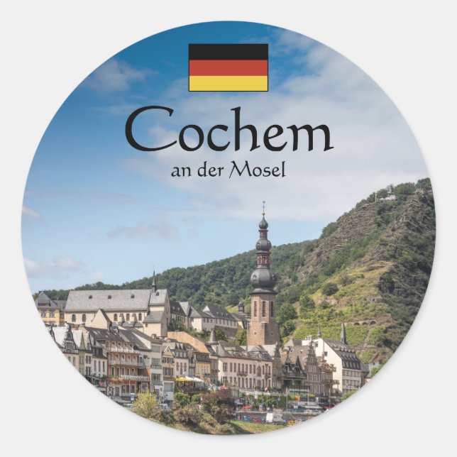 Adesivo Cochem Alemanha Souvenir (Frente)