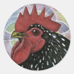 Adesivo Cochim: Cabeça de galo decorativa