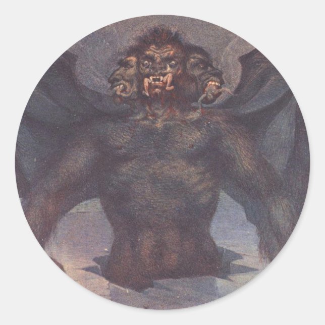 Adesivo Cócito - 9º Círculo do Inferno Dante (Frente)