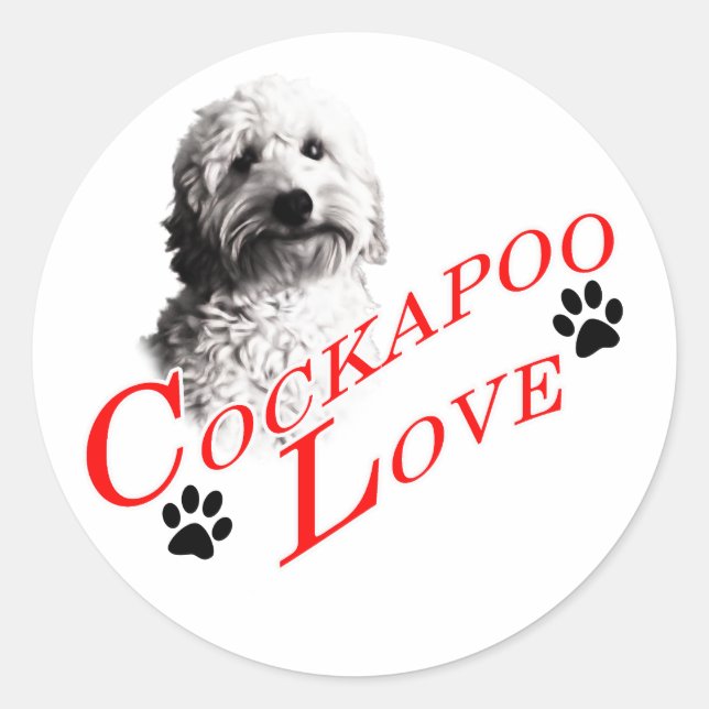 Adesivo Cockapoo Love (Frente)