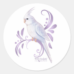 Adesivo Cockatiel branco