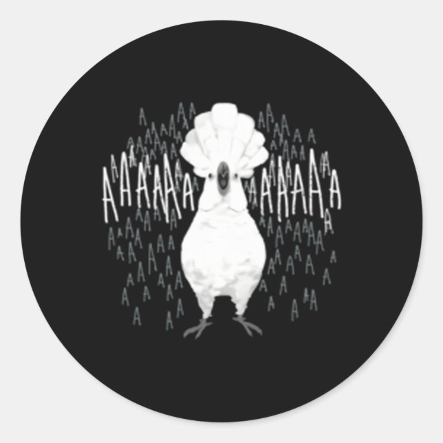 Adesivo Cockatoo Louco Gritante (Frente)