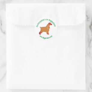 Adesivo Cocker Spaniel Inglês minimalista moderno