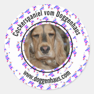 Adesivo Cocker Spaniel Inglês minimalista moderno