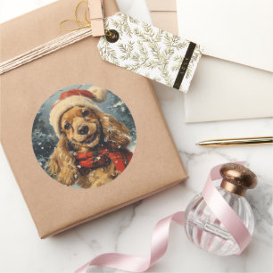 Adesivo Cocker Spaniel Natal