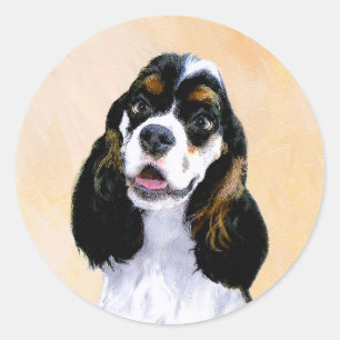 Adesivo Cocker Spaniel (Parti) Painting - Original Dog Art