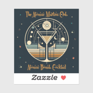 Adesivo Cocktail de bombas atômicas do Clube Atômico Marti