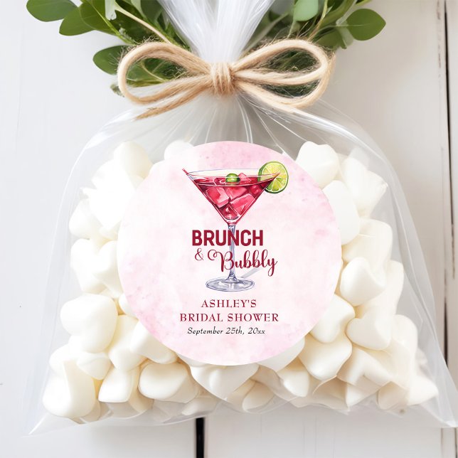 Adesivo Cocktails Brunch & Bubbly Chá de Noiva  (Criador carregado)